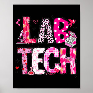 Laboratory Tech Valentines Day Medical Lab Tech La Poster