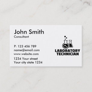 Laboratory technician business card