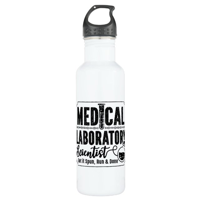 Laboratory Technician Medical Laboratory Scientist 710 Ml Water Bottle (Front)