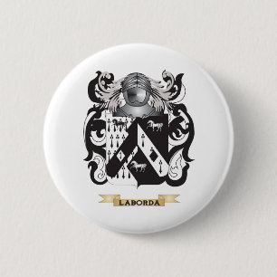 Laborda Coat of Arms (Family Crest) 2 Inch Round Button