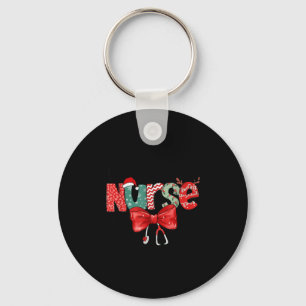 Labour & Delivery Nurse Stethoscope & Bow Keychain