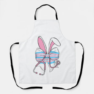 Labour And Delivery Nurse Easter Bunny Ears Baby B Apron