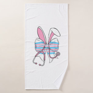 Labour And Delivery Nurse Easter Bunny Ears Baby B Bath Towel