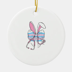 Labour And Delivery Nurse Easter Bunny Ears Baby B Ceramic Ornament