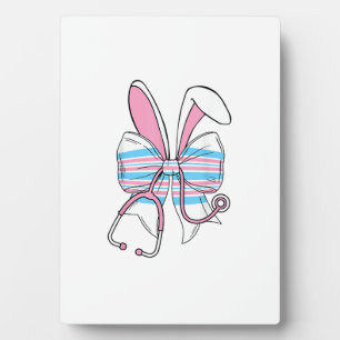 Labour And Delivery Nurse Easter Bunny Ears Baby B Plaque
