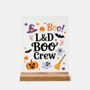 Labour and Delivery Nurse Halloween Pumpkin Ghost Acrylic Sign