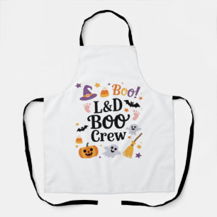 Labour and Delivery Nurse Halloween Pumpkin Ghost  Apron