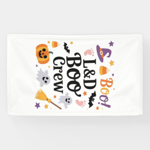 Labour and Delivery Nurse Halloween Pumpkin Ghost Banner