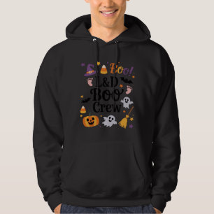 Labour and Delivery Nurse Halloween Pumpkin Ghost Hoodie