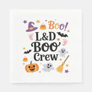Labour and Delivery Nurse Halloween Pumpkin Ghost  Napkin