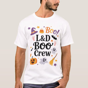 Labour and Delivery Nurse Halloween Pumpkin Ghost  T-Shirt