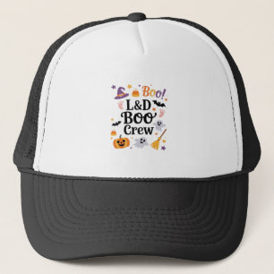 Labour and Delivery Nurse Halloween Pumpkin Ghost Trucker Hat