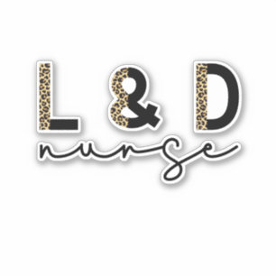 Labour and delivery nurse L & D Cheetah print