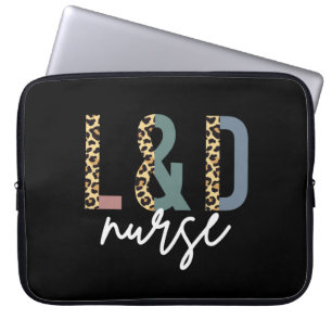 Labour and delivery nurse L & D Cheetah print Laptop Sleeve