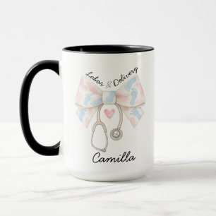 Labour and Delivery Nurse mug Personalized Labo