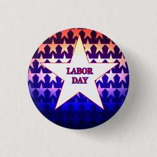Labour Day 1 Inch Round Button