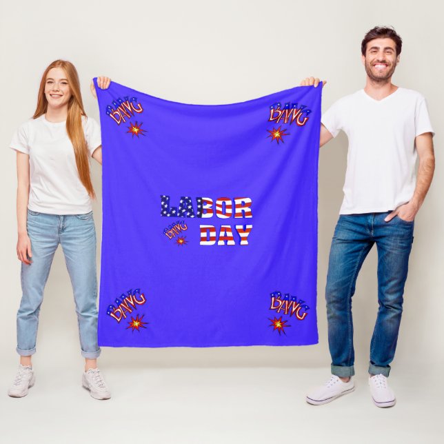 Labour Day Bang - Fleece Blanket (In Situ)