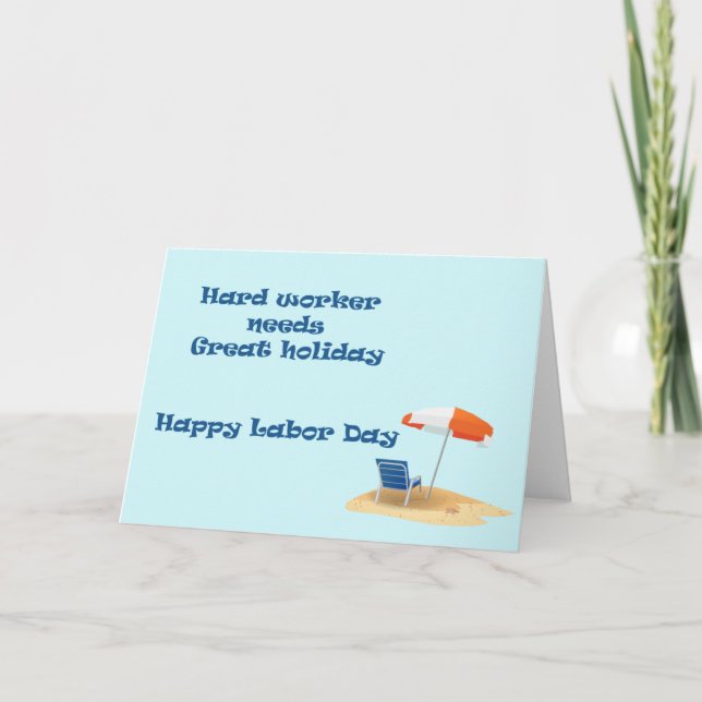 Labour day Card 2 (Front)