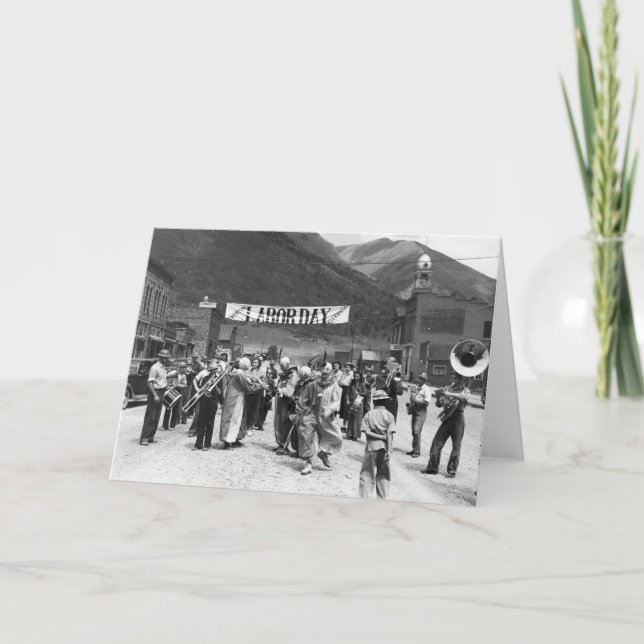 Labour Day Clowns, 1940 Card (Front)