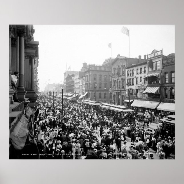 Labour Day Crowd, Buffalo: 1900 Poster (Front)