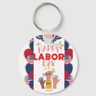 Labour day keychain