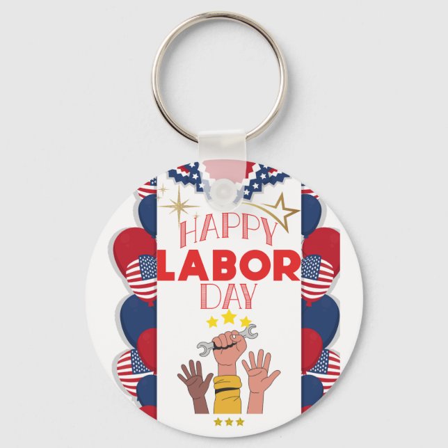 Labour day keychain (Front)