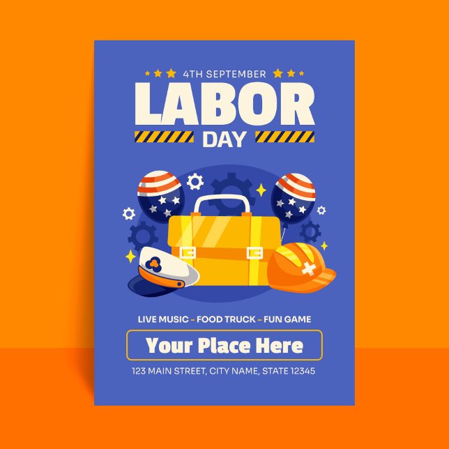 Labour Day Party Invitation (Creator Uploaded)