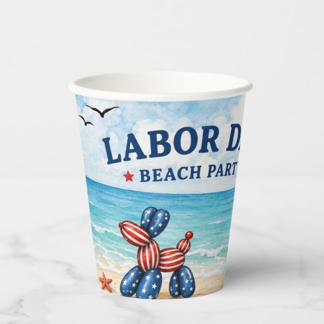 Labour Day Party Invitations Paper Cups (Front)