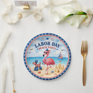 Labour Day Party Invitations Paper Plate