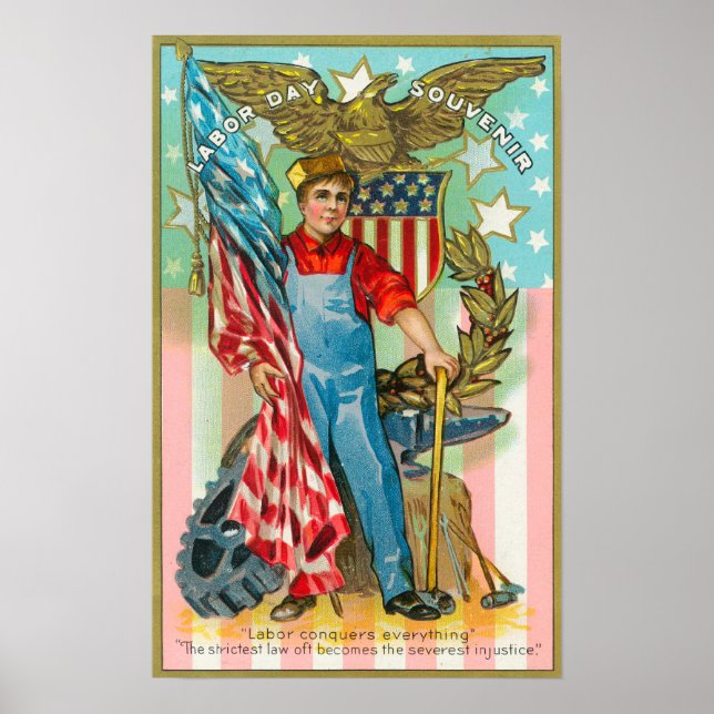 Labour Day Souvenir Poster (Front)