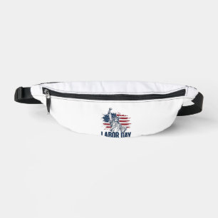Labour Day Statue of Liberty Patriotic Worker Desi Fanny Pack