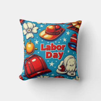 Labour Day Tribute Throw Pillow