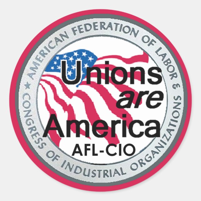 Labour Day Unions Sticker (Front)