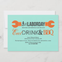 Labour Day Wrench Invitation