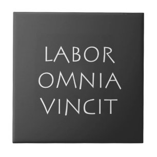 Labour omnia vincit tile