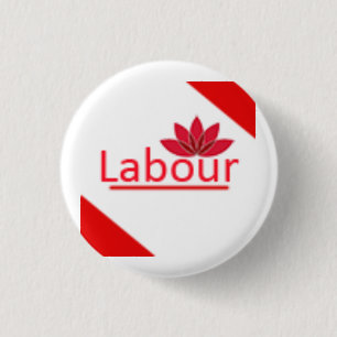 Labour Party Logo 1 Inch Round Button