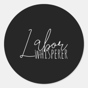 Labour Whisperer Doula Classic Round Sticker