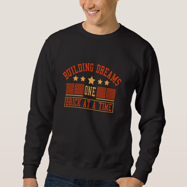 Labour Worker Mason Bricklayer Carpentry Sweatshirt (Front)