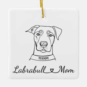 Labrabull Mom Ceramic Ornament