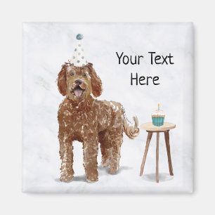 Labradoodle aimant personnalisé