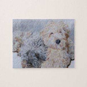 Labradoodle and Goldendoodle Jigsaw Puzzle