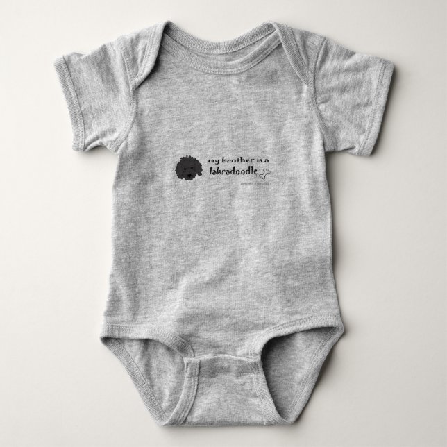 labradoodle baby bodysuit (Front)