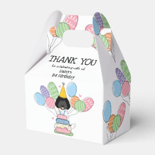 Labradoodle Birthday Thank You Favour Box