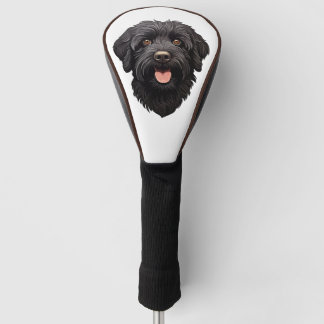Labradoodle Black Dog Golf Head Cover