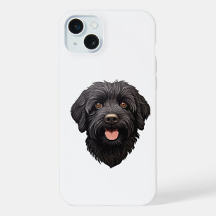 Labradoodle Black Dog iPhone 15 Plus Case
