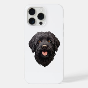 Labradoodle Black Dog iPhone 15 Pro Max Case