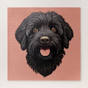 Labradoodle Black Dog Jigsaw Puzzle
