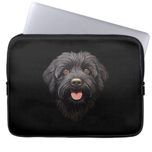 Labradoodle Black Dog Laptop Sleeve