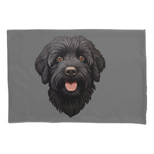 Labradoodle Black Dog Pillowcase