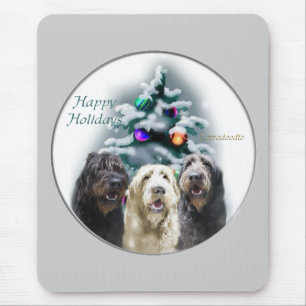 Labradoodle Christmas Gifts Mouse Pad